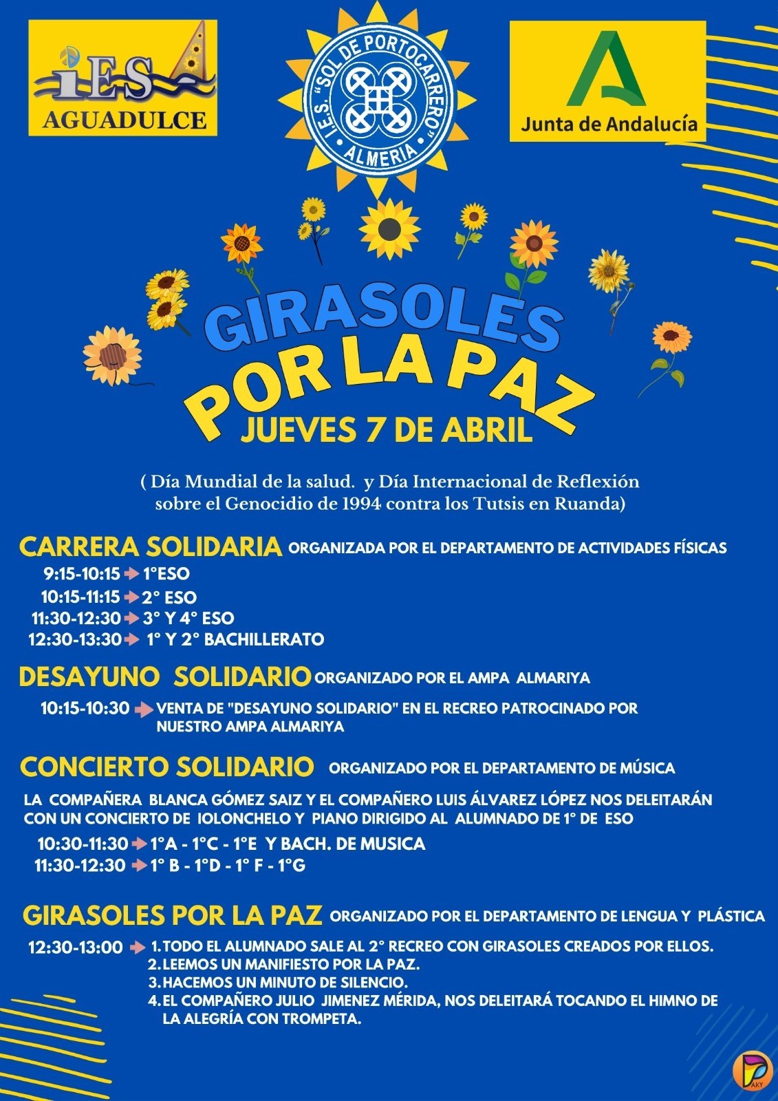 Actividades solidarias hoy 7 de abril